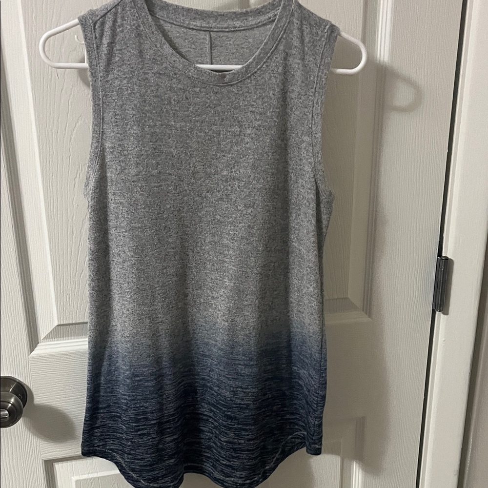 Gray and Blue Ombre Sleeveless Top
